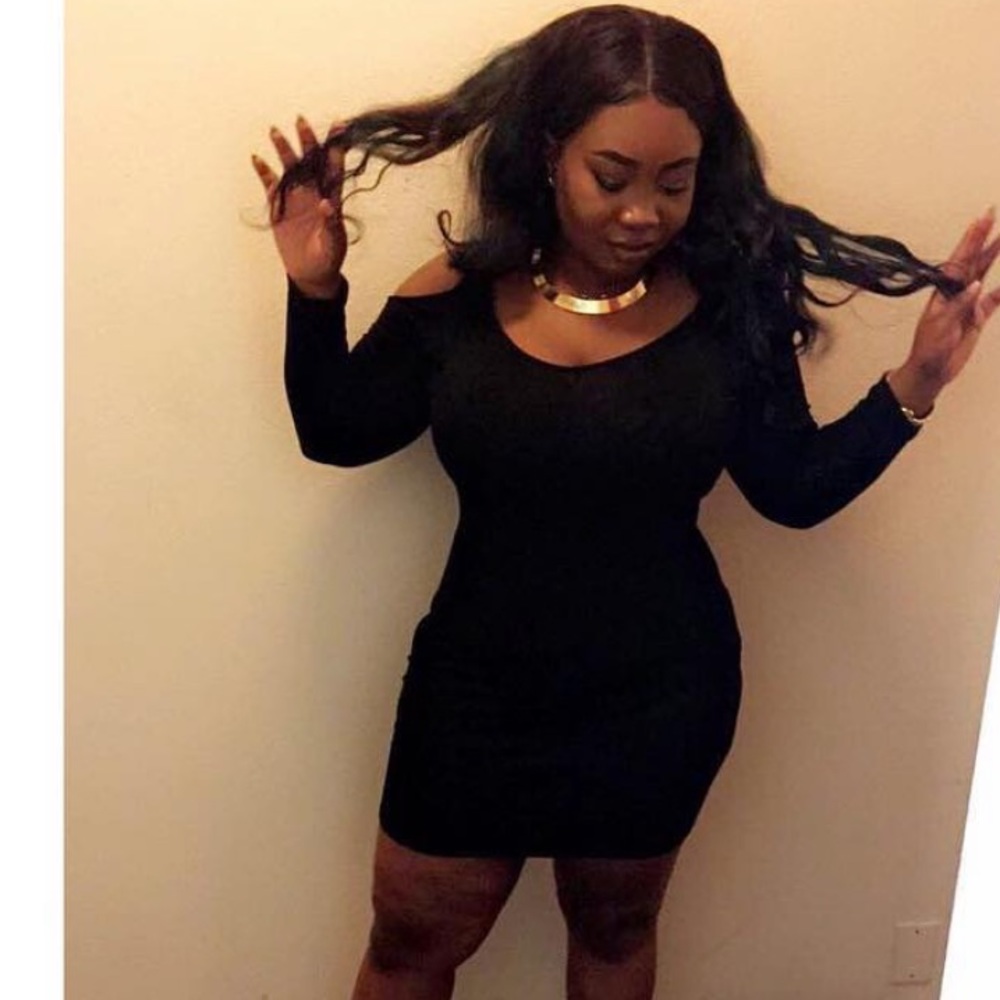 Black Charlotte Russe Body Con Dress